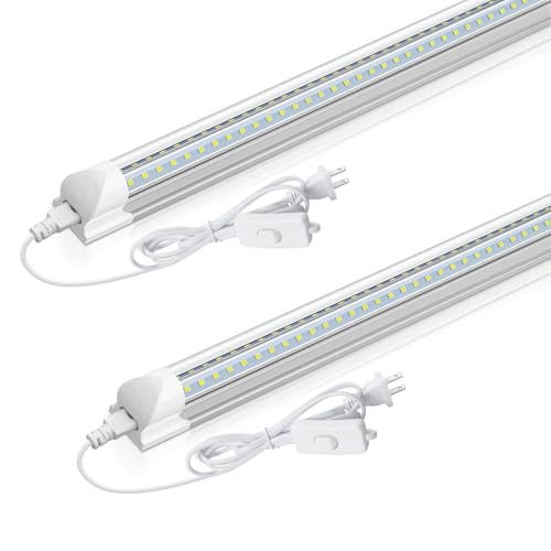 CNSUNWAY LED Shop Light 2FT, 20W 3000LM 6500K, T8...