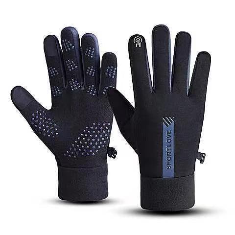 Women’s Winter Warm Thermal Touchscreen Thick Windproof Hand Back Waterproof Anti-Slip Gloves for Women Cold Weather Cycling