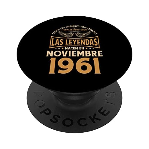 Cumpleaños Hombre Regalos Las Leyendas Noviembre 1961 PopSockets PopGrip Intercambiable