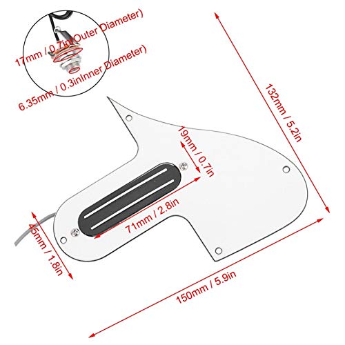 JOPESA Pickguard for Mandoline, Pickguard précâblé Pickguard chargé à Haut rendement for pièces de mandoline/95 (Color… - Les Beatles, Paul McCartney, John Lennon, RIngo Starr, George Harrison JOPESA Pickguard for Mandoline, Pickguard précâblé Pickguard chargé à Haut rendement for pièces de mandoline/95 (Color… – Image 4