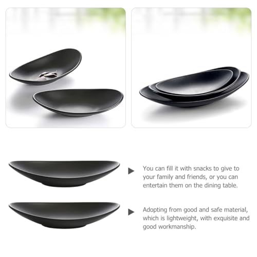 Platos pequeños de melamina para sushi Homoyoyo 2 piezas miniatura 6