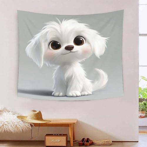 Couverture murale caniche 3D en polyester doux isolant visuel pour dortoir