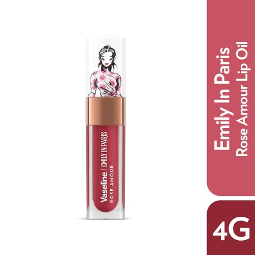 Image of Vaseline Emily in Paris Rose Amour Lip Oil | Intense Gloss | 24H Moisturisation | 4 g