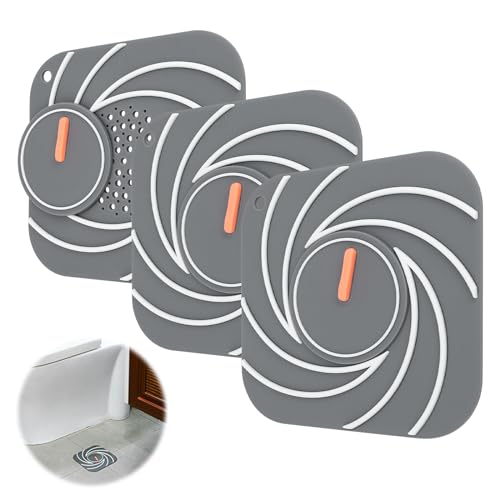 HERKINDNESS 3 Piezas Tapa Desague Ducha 15 cm, Filtro Desague Ducha Gel de Sílice, 2 en 1 Atrapapelos Ducha, para Baños y Lavabos, Filtra el Cabello y Previene el Olor