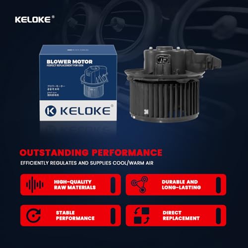 Image of KELOKE Front HVAC Heater Blower Motor Fan Fits for Ford, Lincoln & Mercury Vehicles - Explorer 2011 Taurus 2008-2012 Taurus X /Sable 2008-2009 Flex 2009-2011 MKS 2009-2012 MKT 2010-2011, Replace 700224