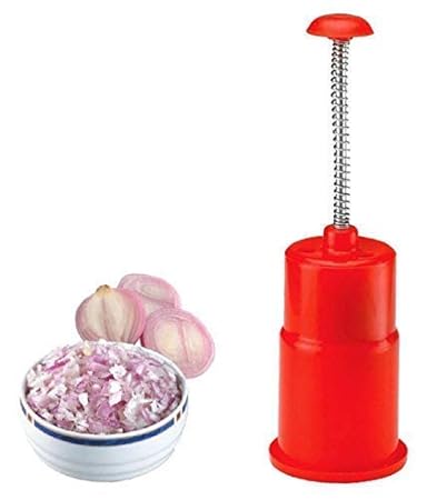 Manual Hand Press Onion Chopper & Vegetable Chopper - Quick Cutter(Multi Color)