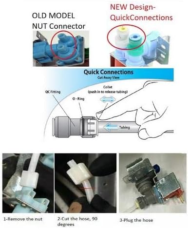 Miniatura 4 de Reemplazo exacto de la asamblea del filtro de la válvula de agua 2315534 para Whirlpool, refrigerador W10408179 de Kenmore