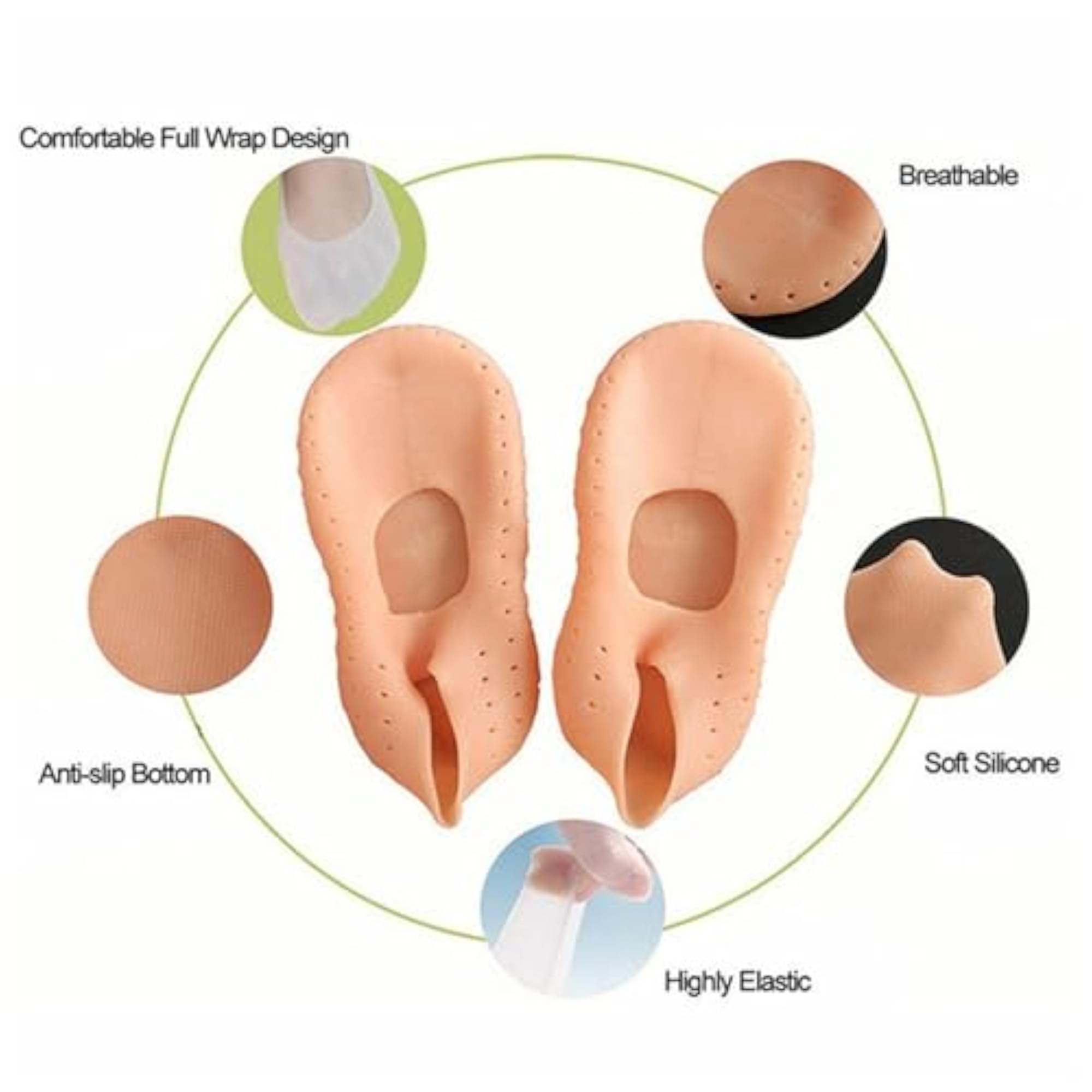 Moisturising Silicone Gel Foot Protector Socks