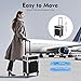 KHROOLT Professional Rolling Makeup Case with Retractable Handle, Aluminum Alloy Cosmetic Organizer with Locks & Wheels, Large Capacity Beauty Travel Case for Makeup Artists, Black