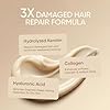Keratin Hair Mask - Deep Conditioner for Dry, Damaged Hair — Hydrolyzed Keratin, Hyaluronic Acid, Argan Oil and Collagen - Sulfate-Free, Paraben-Free | 8.5 fl oz