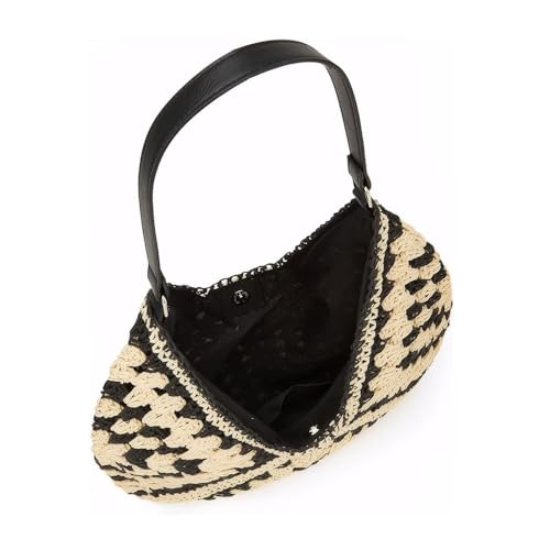 Bolso Hobo de Paja tejido para mujer miniatura 6