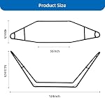 Goutime Capacity Universal Multi-Use Heavy-Duty Extra Large Steel Hammock Stand, Fits Hammocks 9 to 14 Feet Long, 2 People 550 lbs, Black