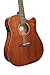 Cort EARTH60MCEOP Earth 60 Mahogany Solid Dreadnought Acoustic Electric Guitar, Open Pore
