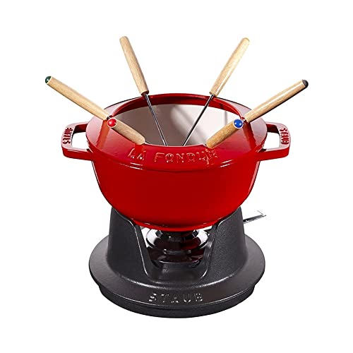 STAUB Set Fonduta 20 cm, Ciliegia