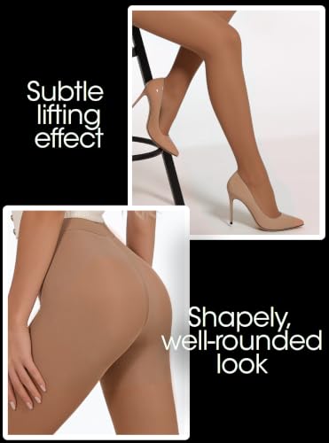 Image of Charm and Attitude Shaping Tights for Women | Butt Lift Slimming Pantyhose Stockings | Shapewear Nylons