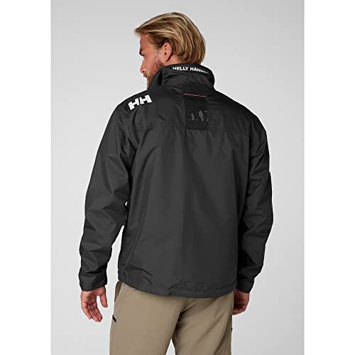 Image of Helly-Hansen mens Crew Midlayer Fleece Lined Waterproof Windproof Rain Jacket