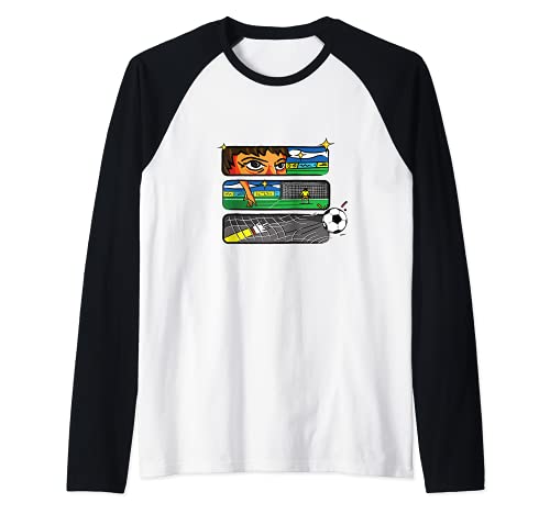 Flag Scotland Raglan Baseball Tee, Black