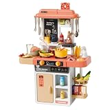 Cozinha Infantil De Brinquedo com Acessórios Sai Água e Som