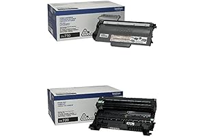 Brother TN750 Black Toner Cartridge and DR720 Drum Unit Set