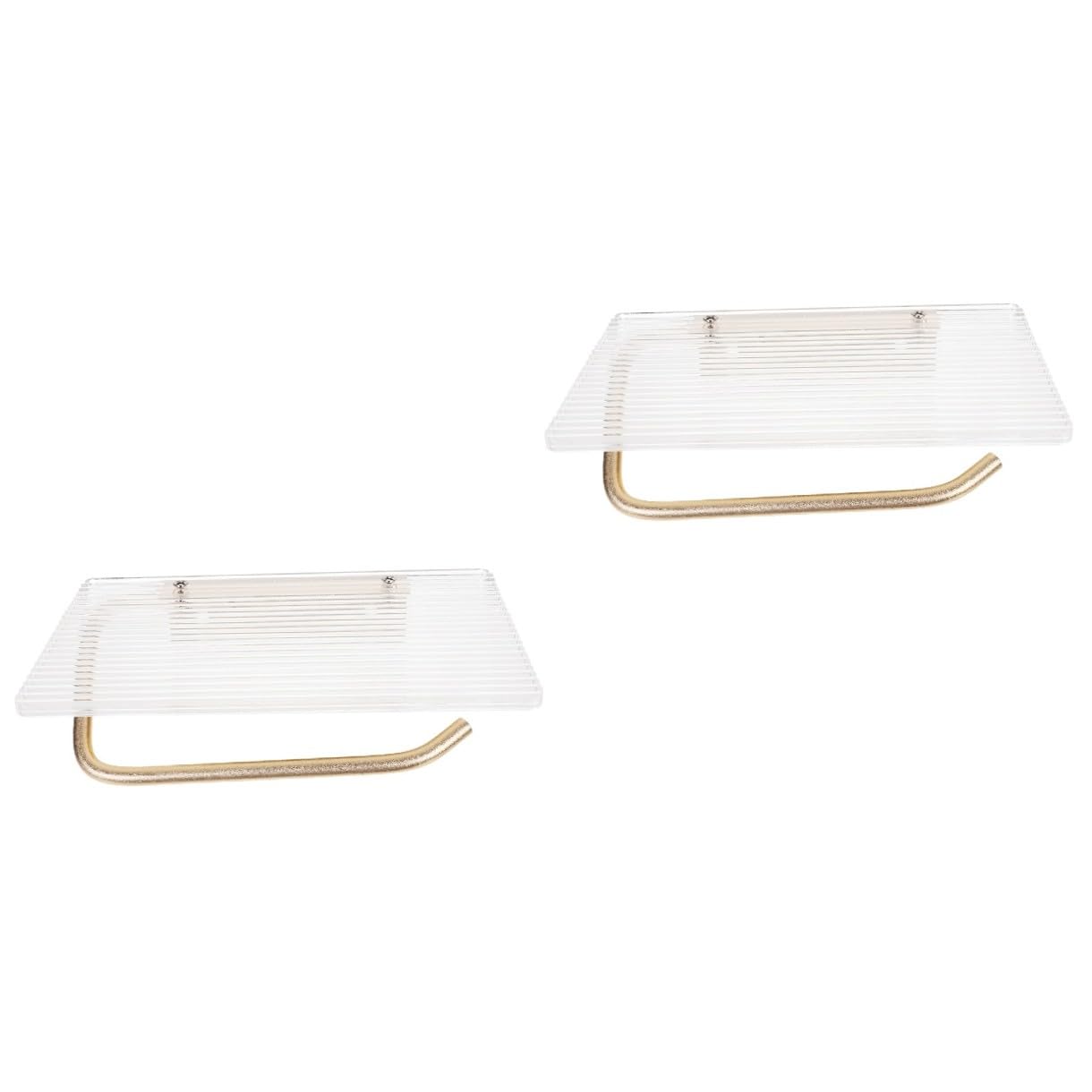 SHINEOFI 2 Piezas Portarrollos de Papel montado en la Pared Sujetador de Papel Titulares pañuelos Papel Soporte de Papel higiénico Estante de Papel higiénico montado en la Pared Planchar