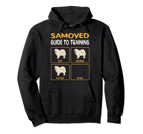 Samoyed Guide To Training Dog Obedience Pullover Hoodie, Black