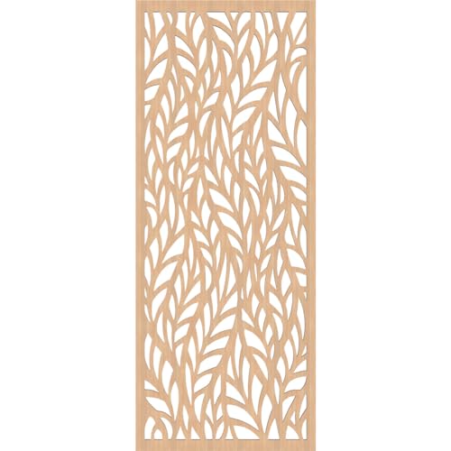 Image of Ortonville Decorative Pierced Fretwork Wood Wall Panels, 19 3 /8 inchW x 49 3 /8 inchH x 3 /8 inchT, Hickory