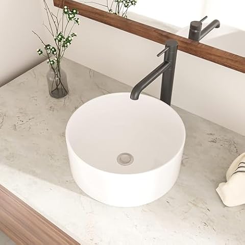 GhomeG 15"x15" White Vessel Sink Cover