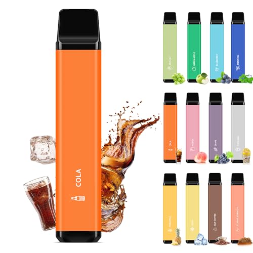 電子タバコ 使い捨て VAPE シーシャ 3,000回吸引可能 爆煙 大容量 持ち運び 水蒸気タバコ ベイプ 禁煙 サポート ニコチン無し タール無し コーラ1本 skira