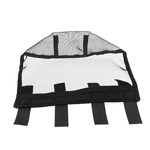 Máscara de mosca com cobertura de nariz de cavalo | e íons de insetos | Alivia o tremor da cabeça |