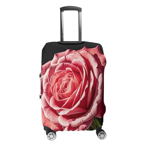 Rose Flower of Many Fans Luggage Cover Elastic Suitcase Protector Case Anti-Scratch Washable Baggage Covers Protector For Traveling, Aircraft Consignment S4