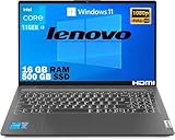 Lenovo Notebook SSD Intel i3 di 13Th, Display da 15,6" FULL HD 1920x1080, Ram 16 Gb DDR4, SSD M2 500Gb, lan, wifi,bt, Webcam, Win11, Pronto All'uso, Gar Italia