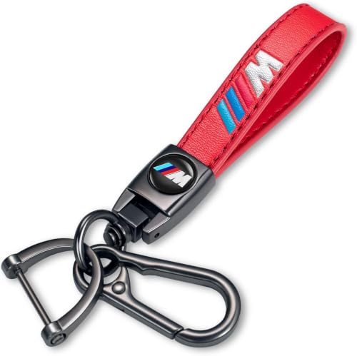 Image of Genuine Leather Car Keychain Key Ring Accessories New