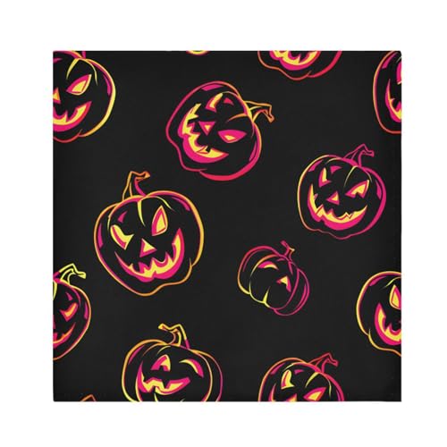 Servilletas de tela Halloween calabaza pack 6 miniatura 1
