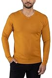 X RAY Mens V Neck Sweater, Basic Slim Fit Pullover, V-Neck Dress Sweater for Men Fall Winter (Available in Big & Tall), Mustard, 3X-Large X RAY Mens V Neck Sweater, Basic Slim Fit Pullover, V-Neck Dress Sweater for Men Fall Winter (Available in Big & Tall), Mustard, 3X-Large