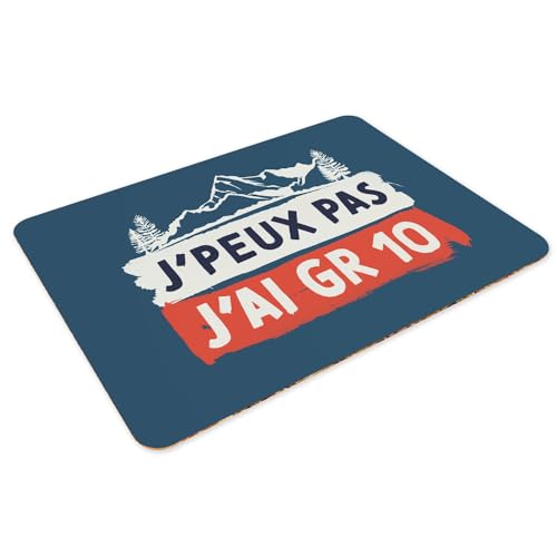 Napperons bleu en liège de qualité supérieure grand format pour table de chalet