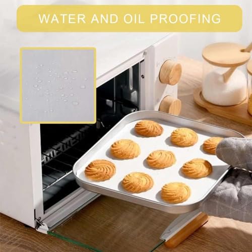 Image of ANCHARA Butter Paper Sheets Premium Quality Butter.Paper Non-Stick, Greaseproof & Smooth | Transparent Eco-Friendly Paper for Craft, Drawing, DIY Art & Cake Lining (Pack of 100) 10inch