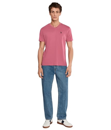 Image of U.S. Polo Assn. Men's Solid V‑Neck T-Shirt