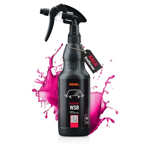 ADBL WSR Water Spot Remover (500ml) - Effektive Entfernung von Mineralablagerungen Wasserflecken und Kalk - Für Lack, Glas und Kunststoff - Ideal zur Pflege und Entkalkung von Versiegelungen