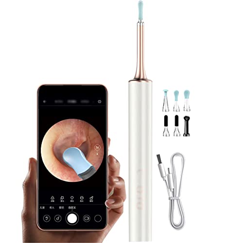 Endoscopio para el oído con luz y cámara kit removedor de cera y espinillas blanco