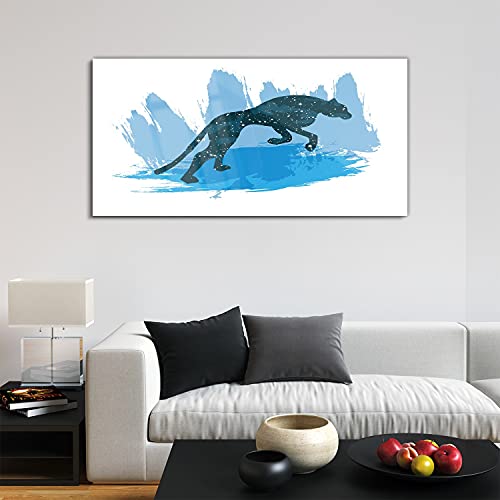 Tableau acrylique léopard 120x60cm pour décoration murale de salon - 3