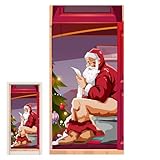 Weihnachtstürdeko Für Haustür - Weihnachtstürdeko Santa Claus,Saisonale Deko für Weihnachtsfest Vordereingang Schule Wohnheim Wand Geschäft Ladenlokal Zimmer Party Wohnung Büro | Thanksgiving Zuhause