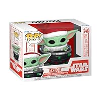 Funko Pop! Star Wars: Mando Holiday - Grogu (the Child, Baby Yoda) Pram - the Mandalorian - Collectable Vinyl Figure - Gift Idea - Official Merchandise - Toys for Kids & Adults - TV Fans