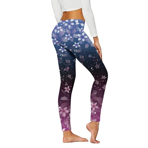 Collant yoga haute élasticité imprimé floral pour le sport