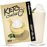 Keto Chow Vanilla Cream Core (w/Stevia) - Keto Meal Replacement Shake Powder - Nutritionally...