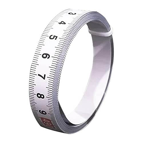 Cinta métrica adhesiva de acero carbono 1M x 13MM blanca miniatura 2