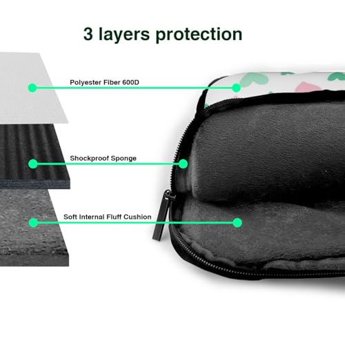 Bolso para Laptop 13 Pulgadas Impermeable Rosa miniatura 4