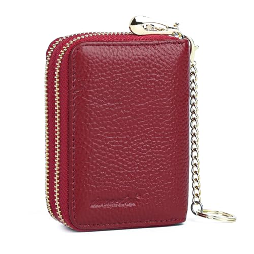 Image of imeetu Rfid Credit Card Holder,Genuine Leather Businese Card Case,Rfid Blocking Wallet for Women & Men