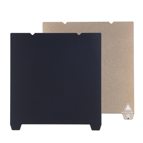 Double Sided Build Plate, PEI Coating and PET Carbon Fiber Print Bed 235x235mm, Magnetic Removable 3D Printing Platform 