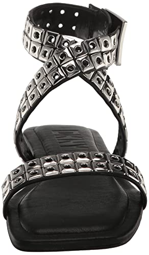 DKNY Women's Studded Buckle Flat Sandal Heeled2