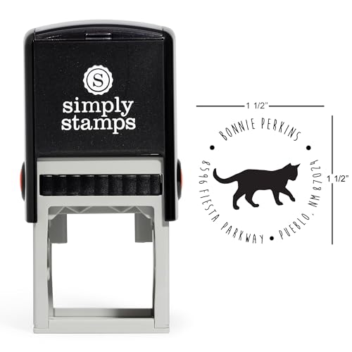 Custom Round Return Address Stamp - Self-Inking or Wood